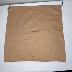 Alaia Paris Drawstring Large‎ Square Dust Bag Brown Lightweight